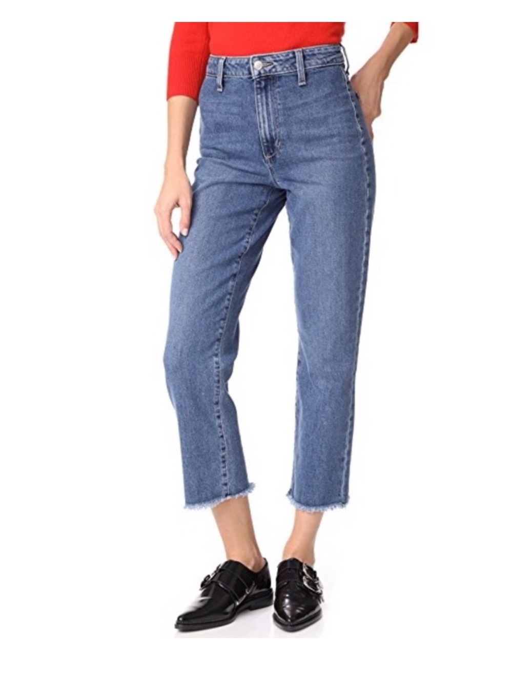 Joe's Jeans‎ The Jane High Rise Straight Crop Raw Hem Size 29